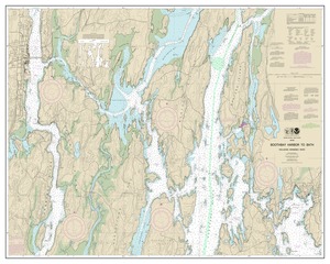 thumbnail for chart Boothbay Harbor to Bath, Including Kennebec River