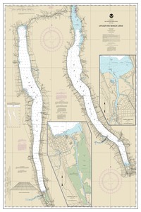thumbnail for chart Cayuga and Seneca Lakes;Watkins Glen;Ithaca