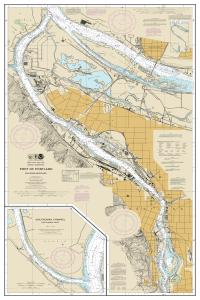thumbnail for chart Port of Portland, Including Vancouver;Multnomah Channel-southern part,