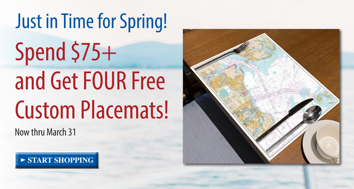 Four free placemats with $75 order