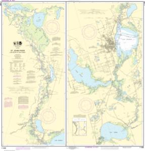 St Johns River Nautical Map Nautical Charts Online - Noaa Nautical Chart 11498, St. Johns River Lake  Dexter To Lake Harney