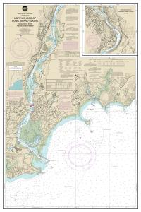 thumbnail for chart North Shore of Long Island Sound Housatonic River and Milford Harbor,