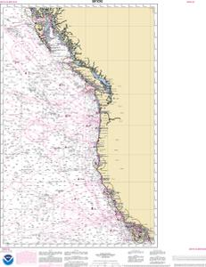 thumbnail for chart North Pacific Ocean West Coast Of North America  Mexican Border To Dixon Entrance